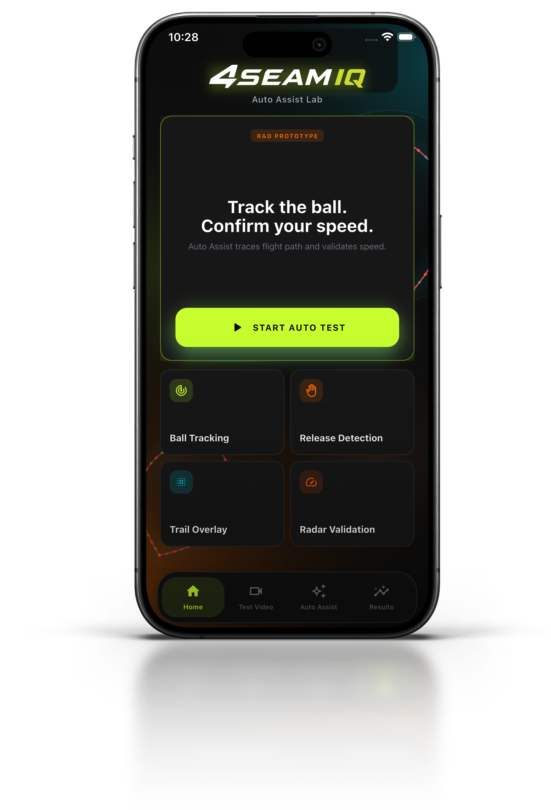 4SeamIQ app on iPhone