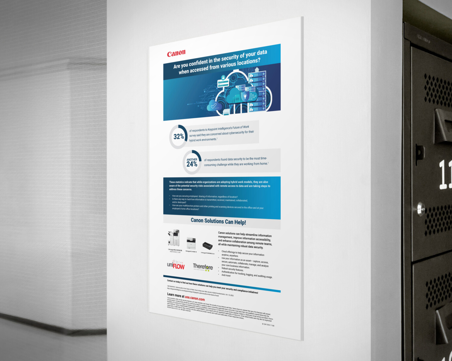 Canon Data Security Infographics — Infographic Design