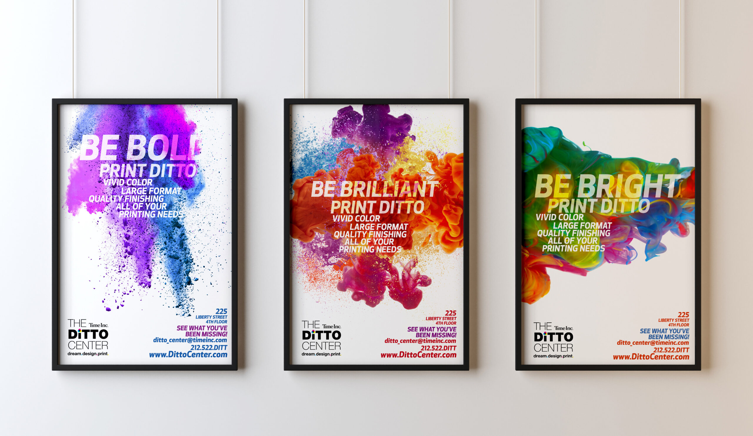 Time Inc. Ditto Center Promotions — Event & Poster Campaign